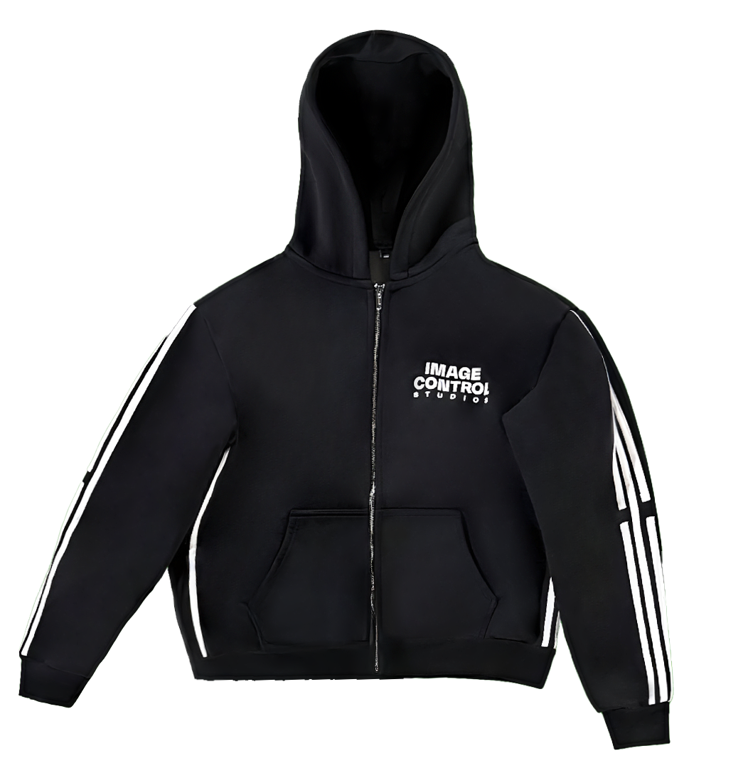 Black South Korea Stripes Jacket