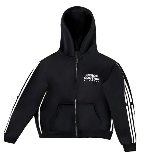 Black South Korea Stripes Jacket